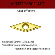 Load image into Gallery viewer, 10PCS VCMT110304  VBMT160404 Cermet Coating Insert VBMT VCMT Carbide Turning Inserts