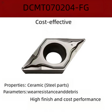 Load image into Gallery viewer, 10PCS DCMT0702 DCMT11T3  Cermet Insert  DCMT Carbide Turning Inserts