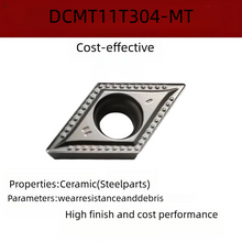 Load image into Gallery viewer, 10PCS DCMT0702 DCMT11T3  Cermet Insert  DCMT Carbide Turning Inserts